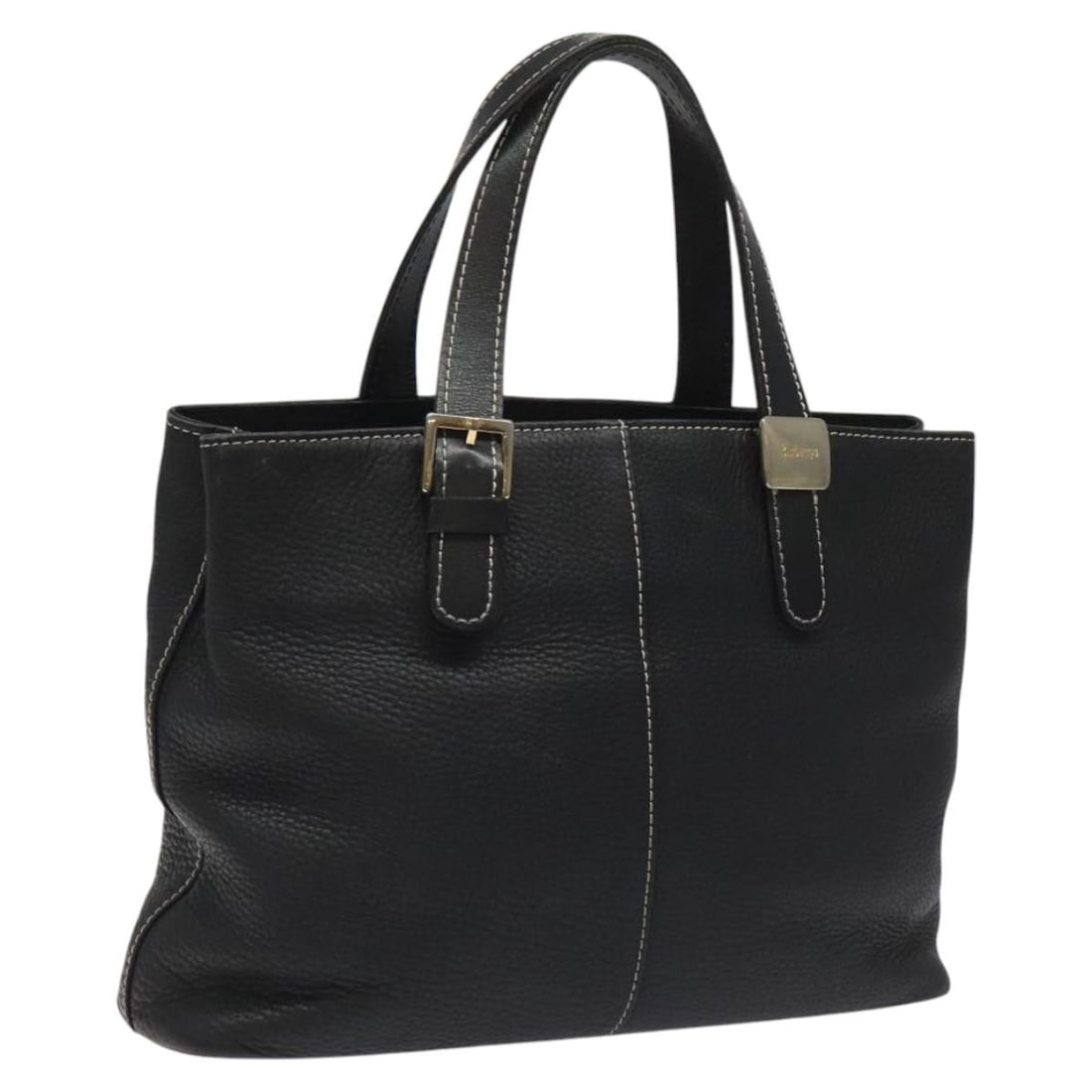 Burberrys Black Leather Tote Bag Authentic 12.6 x 9.4 x 3.5: Burberrys Black Leather Tote Bag Authentic 12.6 x 9.4 x 3.5 This Burberrys tote bag combines elegance and functionality, crafted from premium black leather. It features a spacious interior with dimens