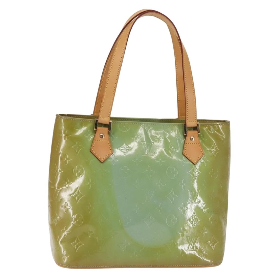 LOUIS VUITTON Monogram Vernis Houston Hand Bag Baby Blue M91005 Auth: LOUIS VUITTON Monogram Vernis Houston Hand Bag Baby Blue M91005 Auth This stunning LOUIS VUITTON Monogram Vernis Houston Hand Bag in a charming baby blue color is a must-have accessory for any fashion