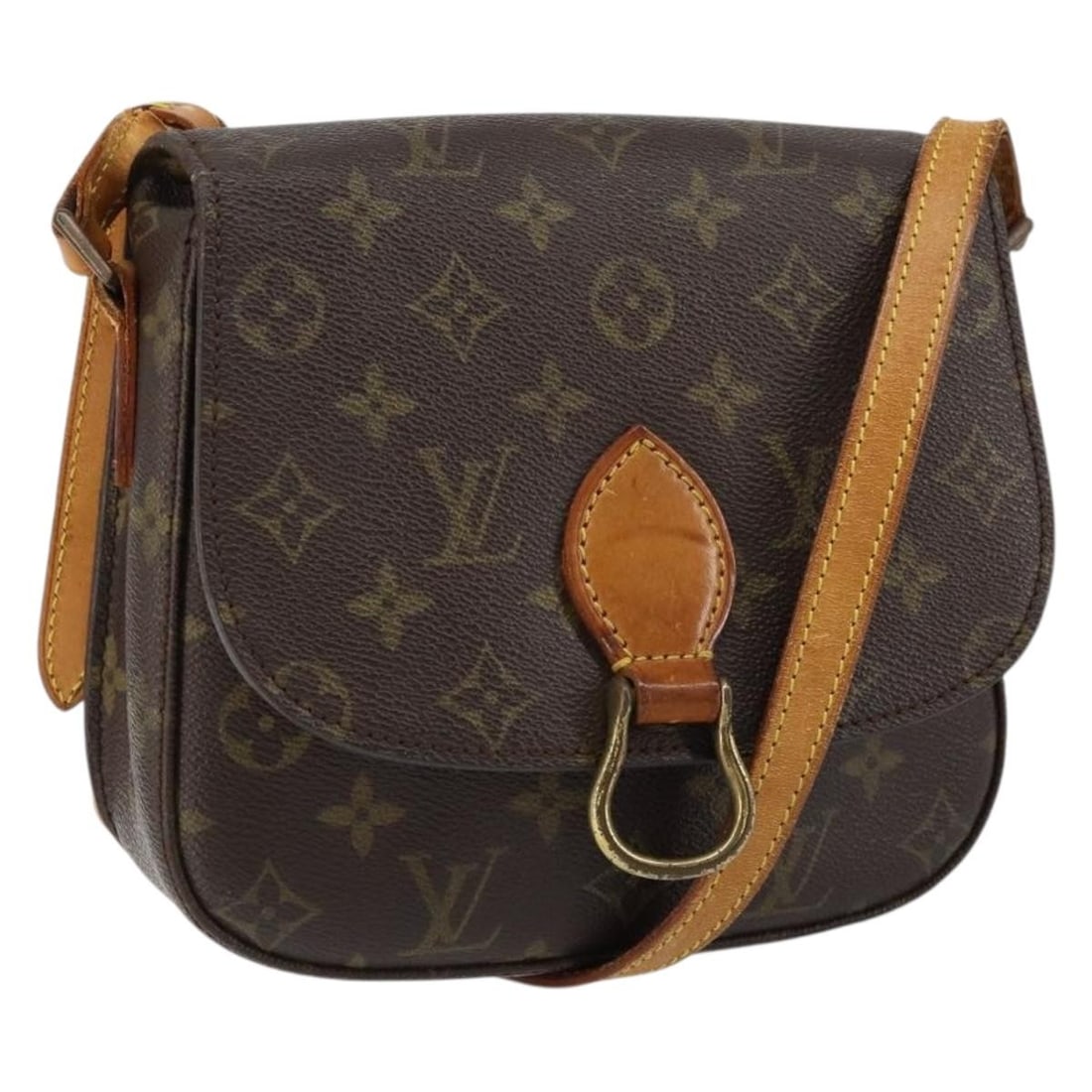 LOUIS VUITTON Monogram Saint Cloud MM Shoulder Bag M51243 Auth: LOUIS VUITTON Monogram Saint Cloud MM Shoulder Bag M51243 Auth The LOUIS VUITTON Monogram Saint Cloud MM Shoulder Bag is a stylish accessory crafted from signature Monogram Canvas, showcasing the icon