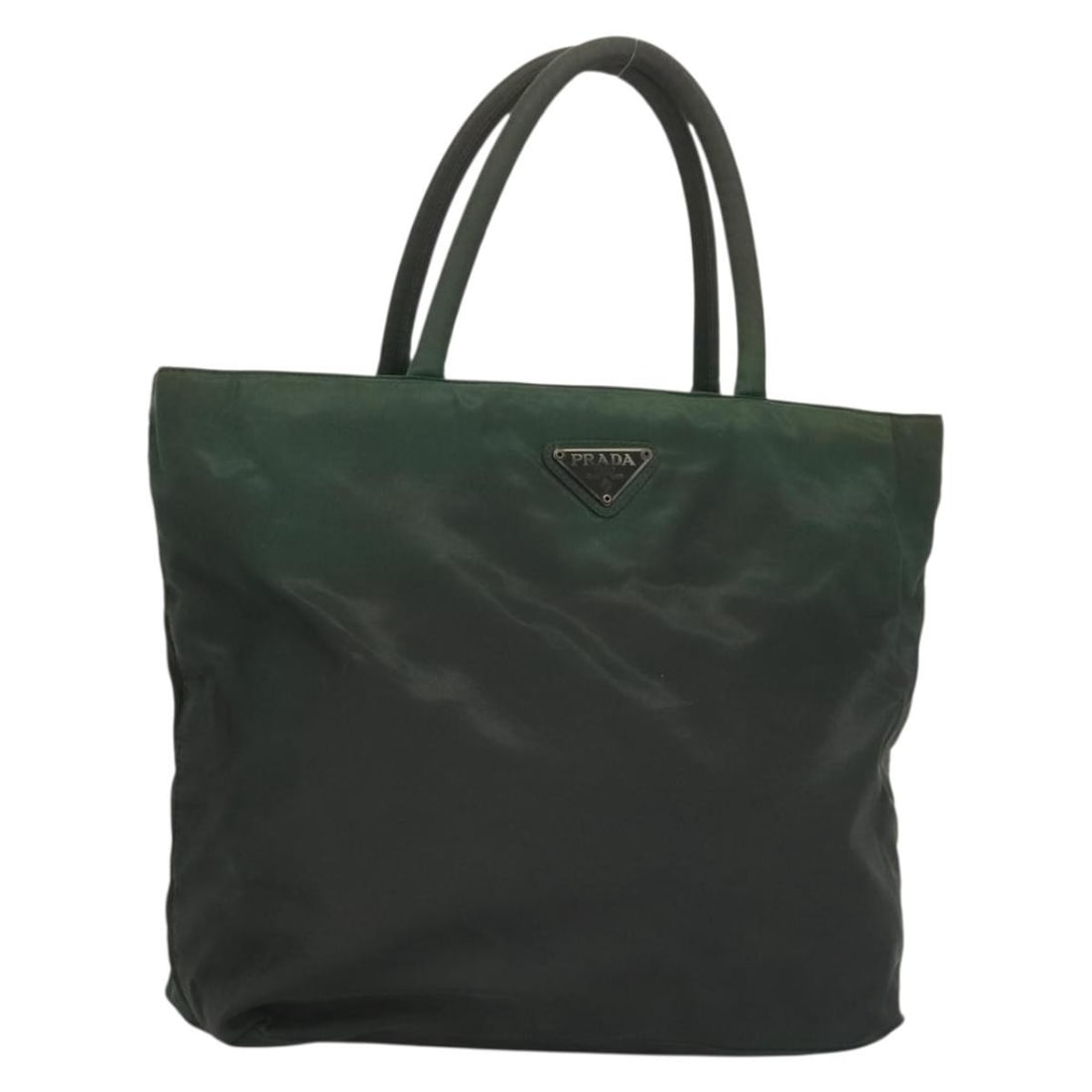 Authentic PRADA Green Nylon Tote Bag Made in Italy: Authentic PRADA Green Nylon Tote Bag Made in Italy Elevate your accessory collection with this authentic PRADA Tote Bag, crafted from durable nylon in a vibrant green hue. This stylish tote is not onl