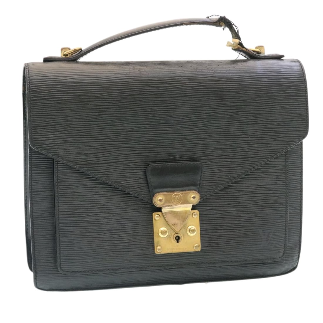 LOUIS VUITTON Epi Monceau 2Way Hand Bag Briefcase Black M52122 France Auth (1 of 18)