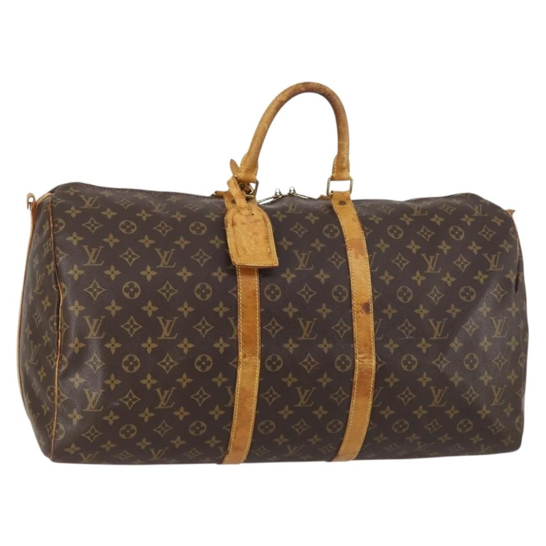 LOUIS VUITTON Monogram Keepall Bandouliere 55 Boston Bag M41414 Made in France (1 of 18)