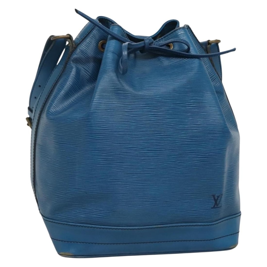 LOUIS VUITTON Epi Noe Shoulder Bag Toledo Blue M44005 Made in France: LOUIS VUITTON Epi Noe Shoulder Bag Toledo Blue M44005 Made in France This LOUIS VUITTON Epi Noe Shoulder Bag in a stunning Toledo Blue is a timeless accessory for any fashion enthusiast. Crafted from