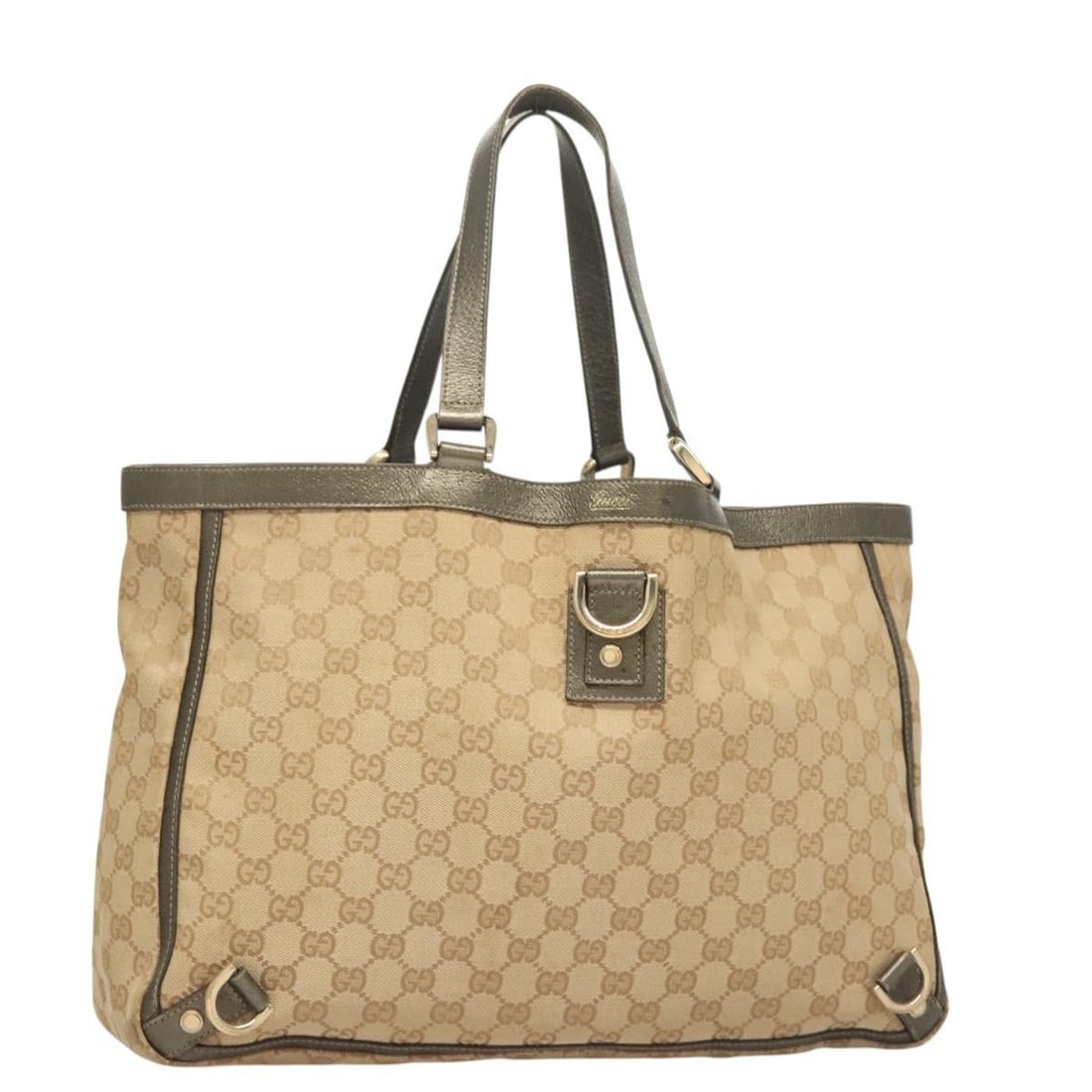 GUCCI Abbey Tote Bag GG Canvas Beige Gold 141472 Made in Italy (1 of 18)