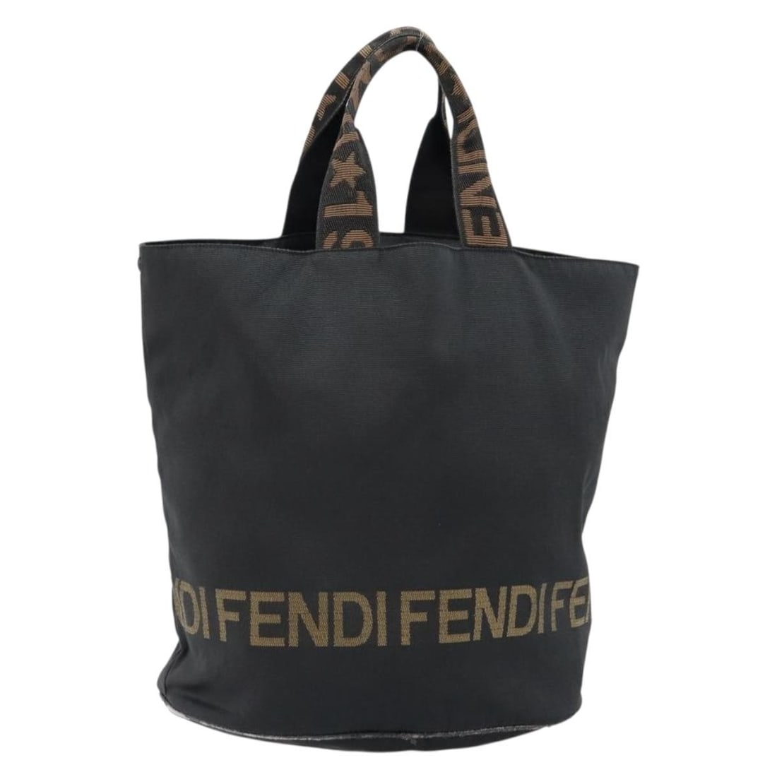 FENDI Black Gold Nylon Hand Bag Authentic Italy: FENDI Black Gold Nylon Hand Bag Authentic Italy This authentic FENDI handbag is a stylish blend of functionality and luxury. Crafted in Italy, it features a sleek black and gold nylon exterior that ex