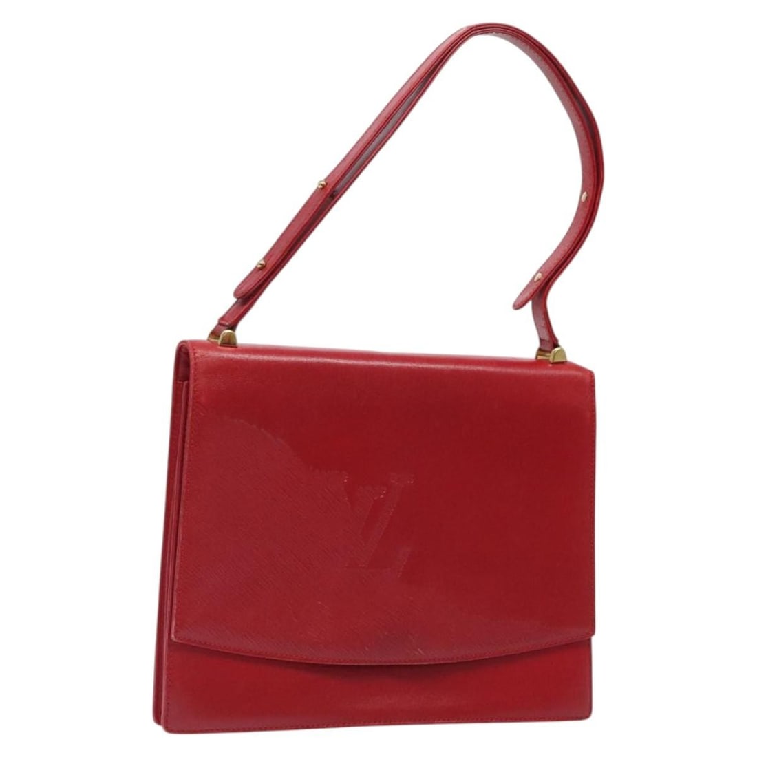 LOUIS VUITTON Opera Delph Red Leather Shoulder Bag M63937 Auth: LOUIS VUITTON Opera Delph Red Leather Shoulder Bag M63937 Auth This authentic LOUIS VUITTON Opera line Delph Shoulder Bag in vibrant red is crafted from high-quality leather, making it a stylish and d