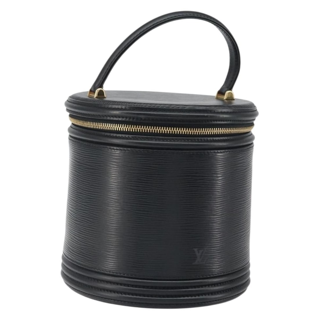 Louis Vuitton Black Epi Leather Cannes Handbag M48032 France Made: Louis Vuitton Black Epi Leather Cannes Handbag M48032 France Made This Louis Vuitton Epi Cannes handbag in black features durable Epi leather and a compact design. It measures approximately 7.5 inches