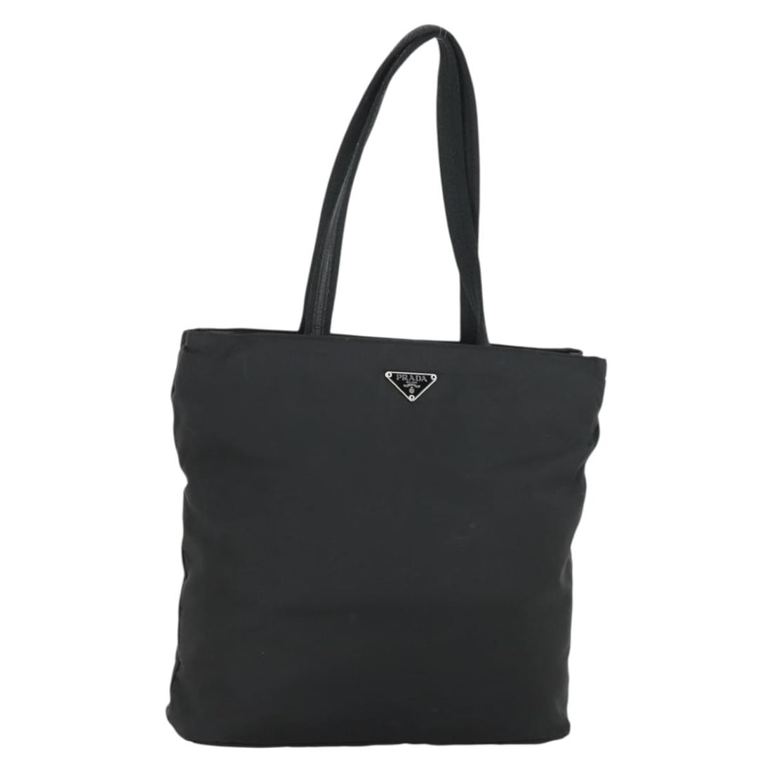 Black Nylon Tote by Prada with Silver Accents and Guarantee Card (1 of 18)