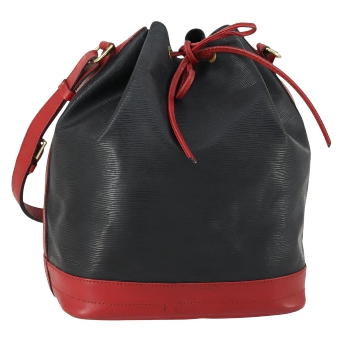 LOUIS VUITTON Epi Noe Shoulder Bag Black Red M44017 Auth: LOUIS VUITTON Epi Noe Shoulder Bag Black Red M44017 Auth Elevate your style with this authentic Louis Vuitton Epi Noe Shoulder Bag, featuring a striking bicolor design in black and red. Crafted from d