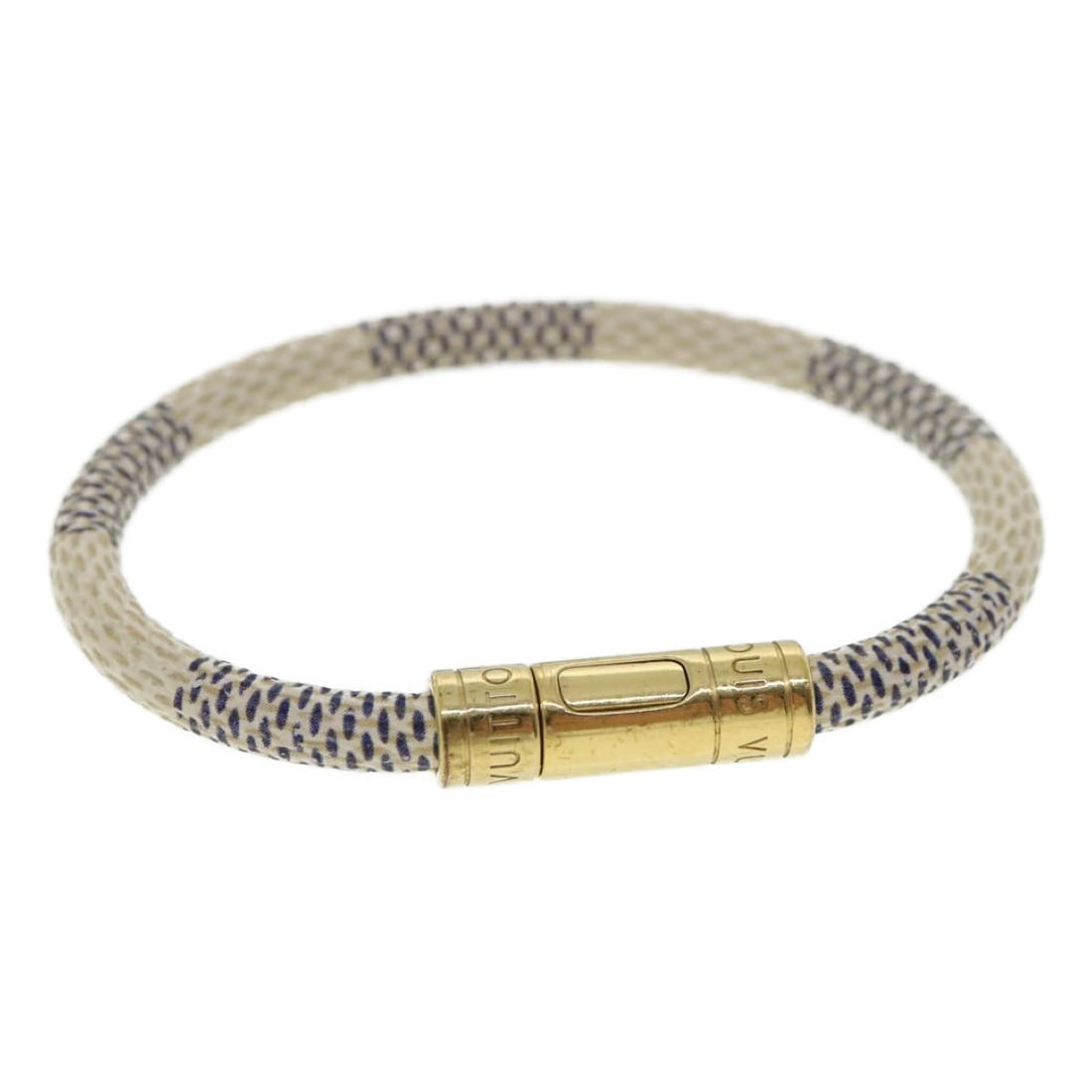 LOUIS VUITTON Damier Azur Bracelet M6138E Auth Luxury Fashion: LOUIS VUITTON Damier Azur Bracelet M6138E Auth Luxury Fashion This LOUIS VUITTON Damier Azur Bracelet (Model: M6138E) features a stylish design crafted from Damier Azur Canvas, offering a distinctive