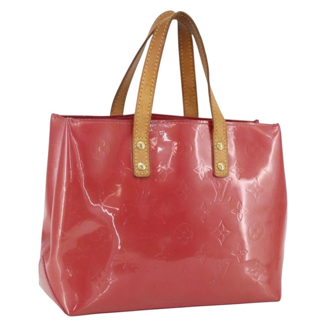 Louis Vuitton Reade PM Monogram Vernis Patent Leather Handbag Fran Boise M9132F: Louis Vuitton Reade PM Monogram Vernis Patent Leather Handbag Fran Boise M9132F This Louis Vuitton Monogram Vernis Reade PM handbag is crafted from patent leather in the Fran Boise color. Made in Fran