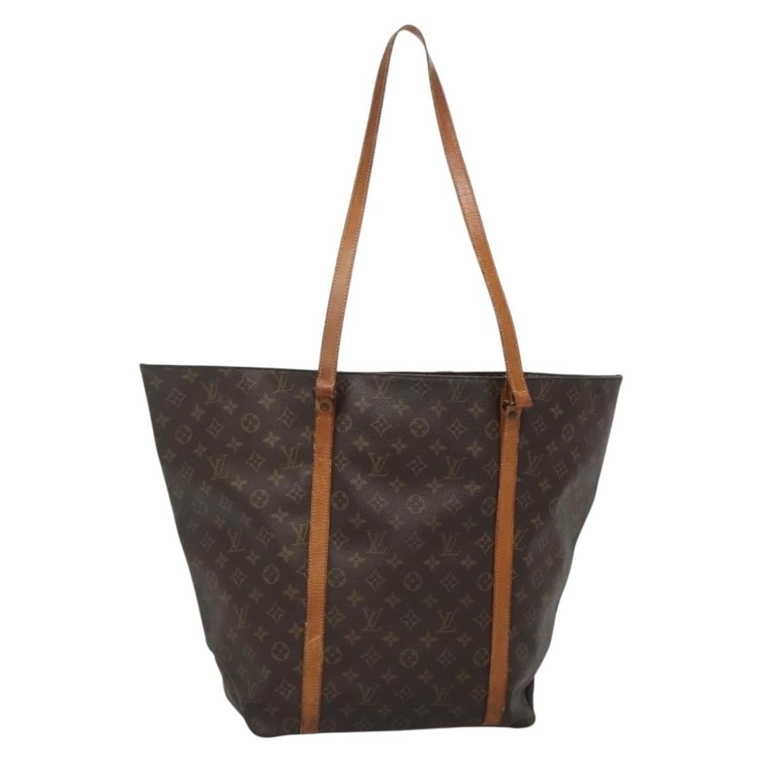LOUIS VUITTON Monogram Sac Shopping GM Tote Bag M51110 France: LOUIS VUITTON Monogram Sac Shopping GM Tote Bag M51110 France This LOUIS VUITTON Monogram Sac Shopping GM Tote Bag (M51110) is a classic addition to any luxury collection. Crafted from durable Monogra