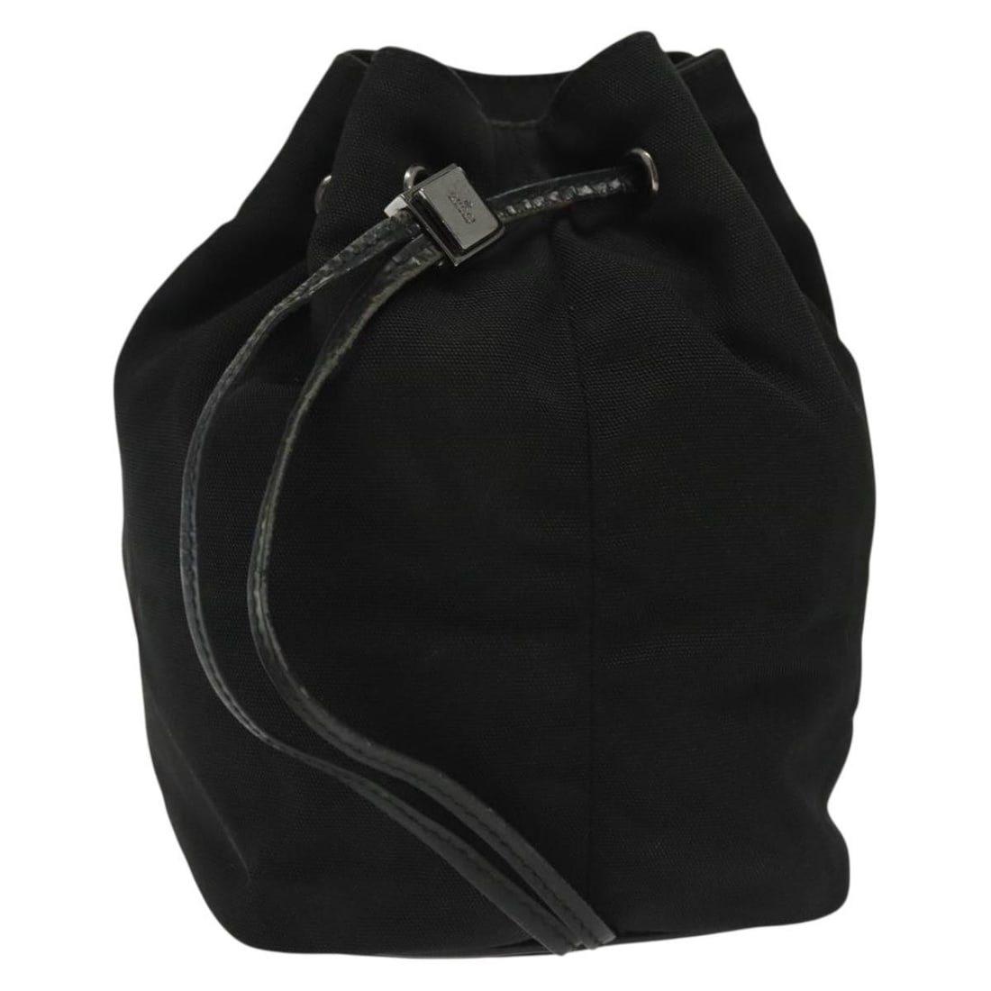 GUCCI Black Silver Nylon Pouch 039 0973 Authentic Made in Italy: GUCCI Black Silver Nylon Pouch 039 0973 Authentic Made in Italy This authentic GUCCI pouch is crafted from durable nylon in a sleek black and silver color scheme. Designed for convenience, it features