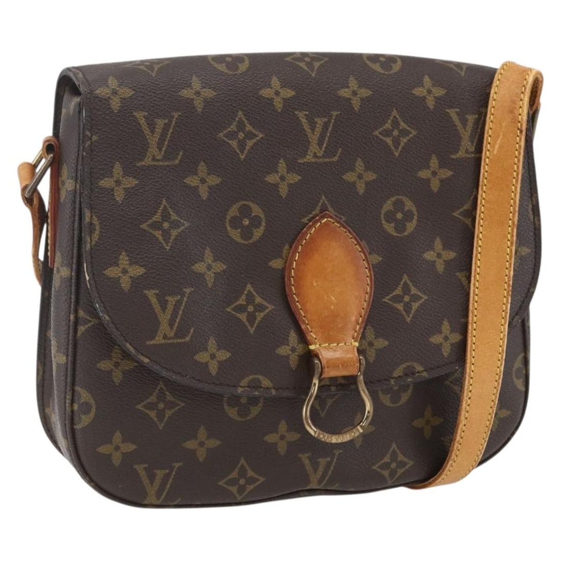 Louis Vuitton Saint Cloud GM Monogram Canvas Shoulder Bag M51242 France: Louis Vuitton Saint Cloud GM Monogram Canvas Shoulder Bag M51242 France This is a Louis Vuitton Monogram Saint Cloud GM shoulder bag crafted from monogram canvas. The bag features an adjustable should