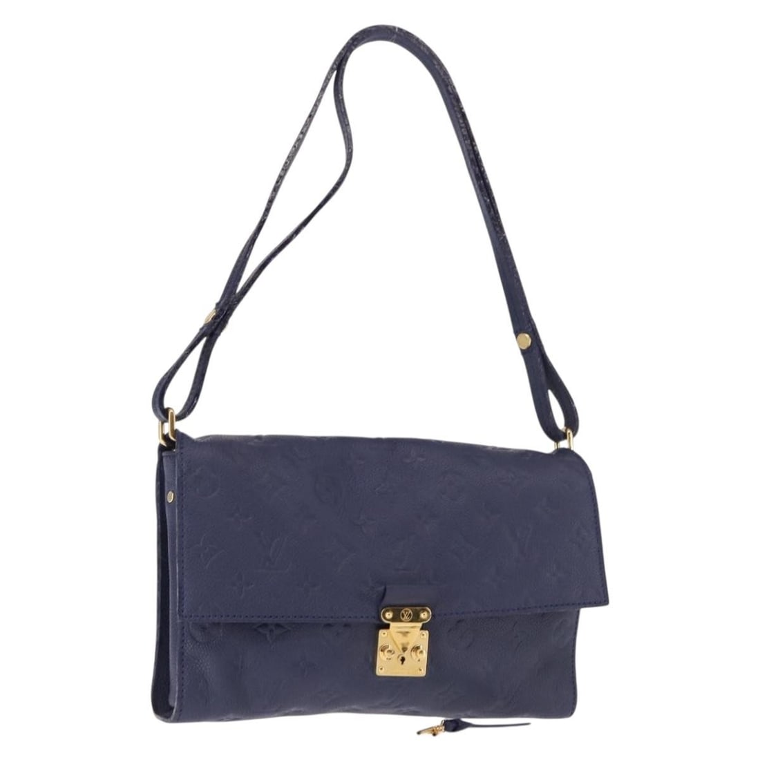 LOUIS VUITTON Monogram Empreinte Fascinant Shoulder Bag Celest M40787 Auth (1 of 18)