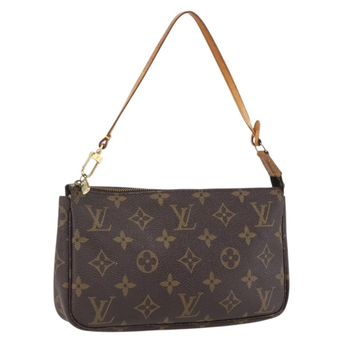 Monogram Canvas Pochette Accessoires Pouch by Louis Vuitton M51980: Monogram Canvas Pochette Accessoires Pouch by Louis Vuitton M51980 This Louis Vuitton Pochette Accessoires pouch features the iconic Monogram canvas exterior and is crafted in France. The pouch shows