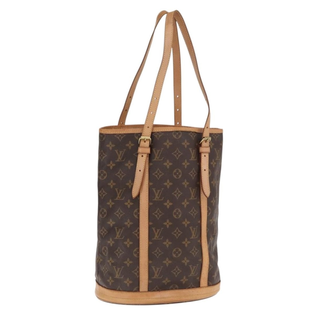 Monogram Canvas Bucket GM Shoulder Bag by Louis Vuitton M42236: Monogram Canvas Bucket GM Shoulder Bag by Louis Vuitton M42236 This Louis Vuitton Monogram Bucket GM Shoulder Bag features the iconic Monogram Canvas exterior and offers a spacious interior. The bag i