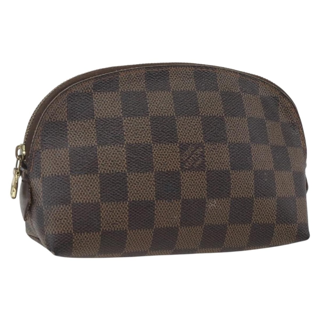 Louis Vuitton Damier Ebene Canvas Cosmetic Pouch N47516 Small PM: Louis Vuitton Damier Ebene Canvas Cosmetic Pouch N47516 Small PM This Louis Vuitton Damier Ebene Pochette Cosmetic PM Pouch features the signature Damier Ebene coated canvas exterior and is crafted in