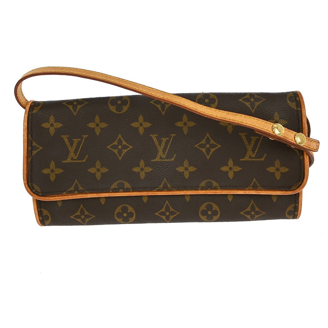 Louis Vuitton Monogram Pochette Twin GM Canvas Crossbody Handbag M51852 (1 of 12)