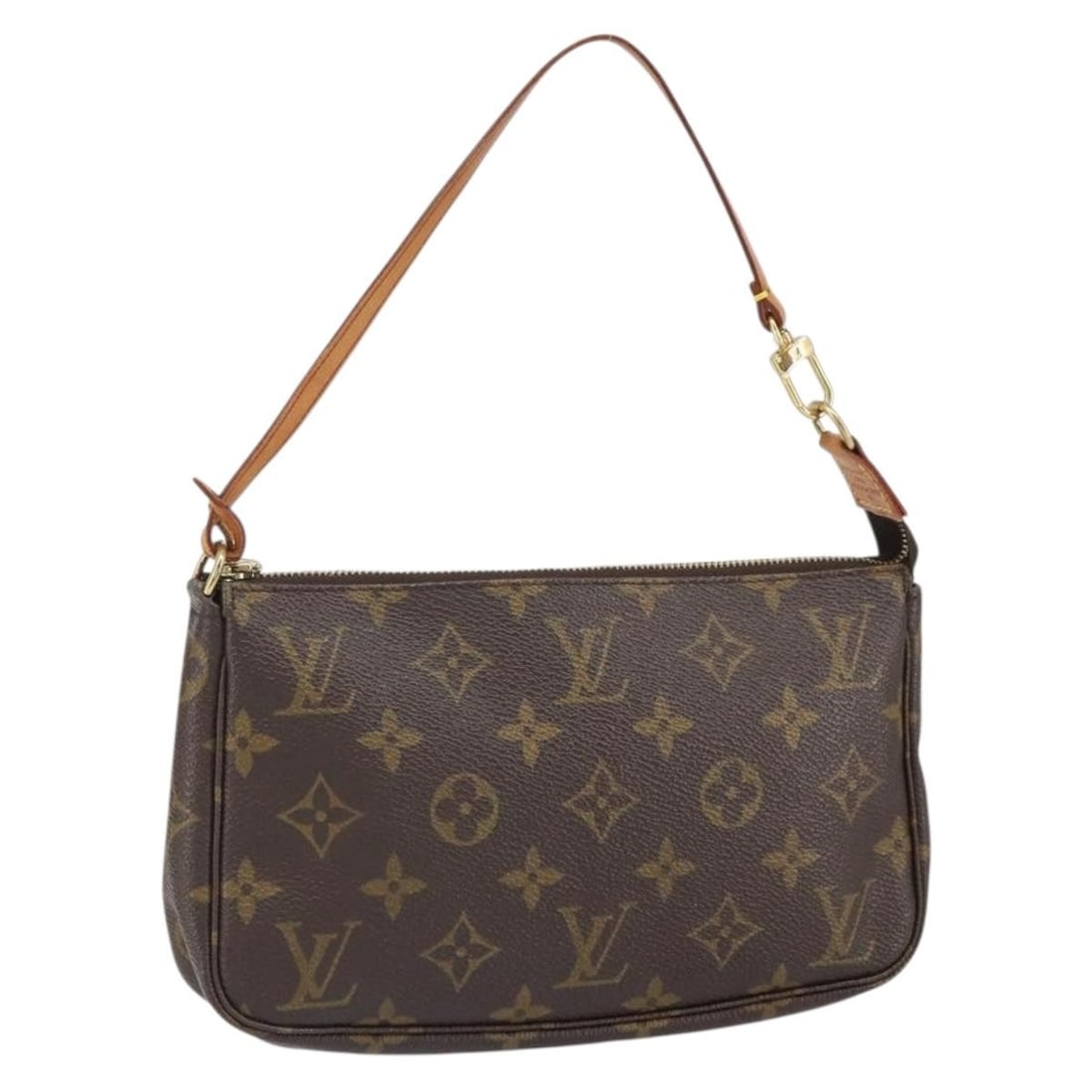 Louis Vuitton Monogram Canvas Pochette Accessoires Pouch Bag M51980 France: Louis Vuitton Monogram Canvas Pochette Accessoires Pouch Bag M51980 France This is a Louis Vuitton Monogram Pochette Accessoires pouch, model M51980, crafted from signature monogram canvas. The pouch