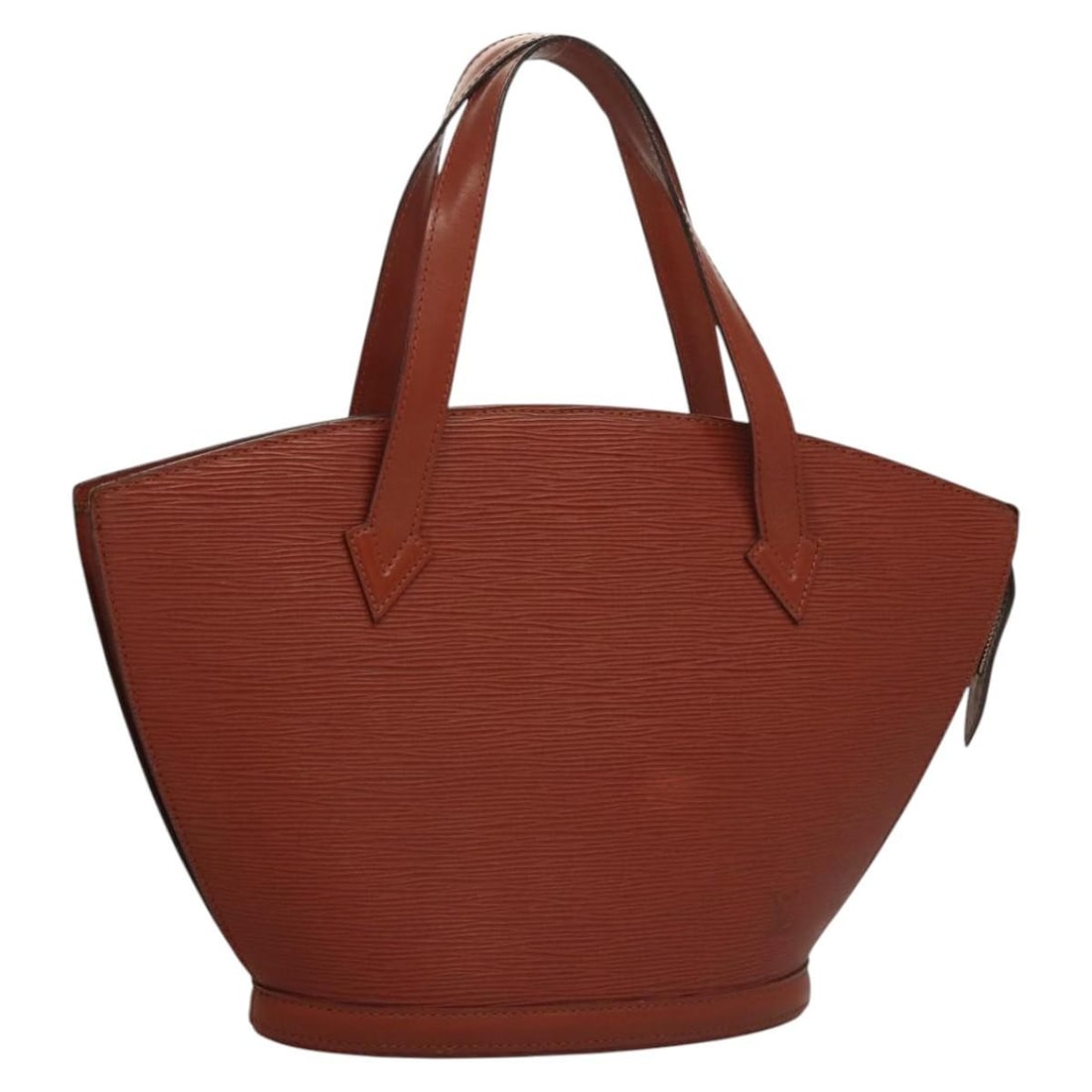 Louis Vuitton Epi Saint Jacques Hand Bag Brown M52263 Auth Made in France: Louis Vuitton Epi Saint Jacques Hand Bag Brown M52263 Auth Made in France This authentic LOUIS VUITTON Epi Saint Jacques Hand Bag is crafted from high-quality Epi leather in a rich brown color, offeri