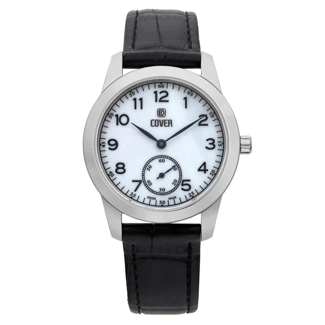 COVER Nobila Lady 32mm Quartz Watch Gray Leather Mother of Pearl Dial: COVER Nobila Lady 32mm Quartz Watch Gray Leather Mother of Pearl Dial This COVER Nobila Lady wristwatch combines elegance and functionality, perfect for casual wear. The 32mm round case is crafted fro