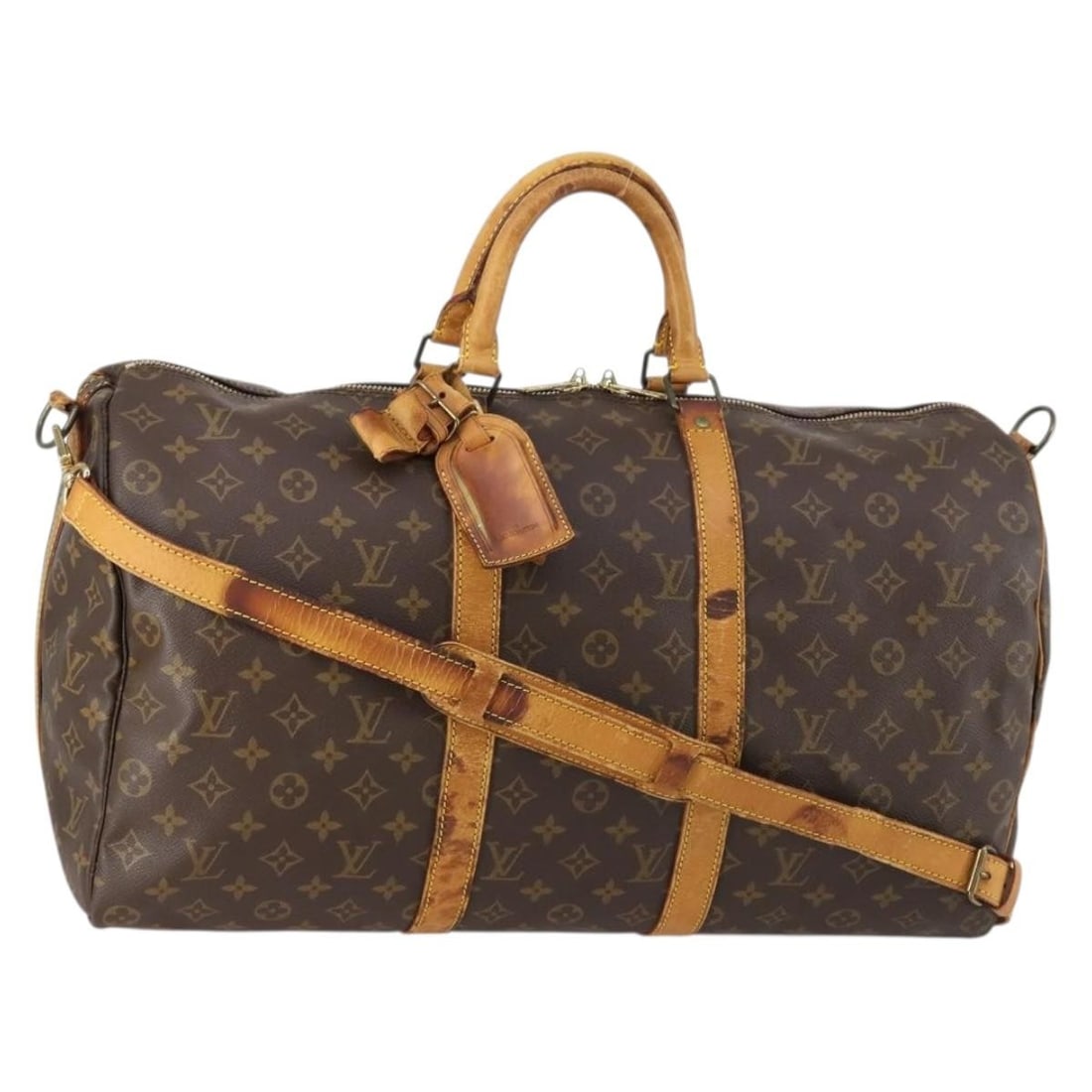 LOUIS VUITTON Monogram Keepall Bandouliere 50 Bag M41416 with Accessories (1 of 18)