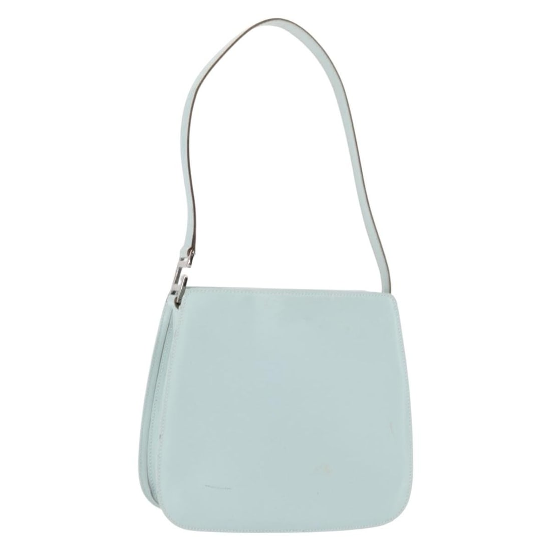 GUCCI Light Blue Leather Shoulder Bag 007 406 0259 Authentic: GUCCI Light Blue Leather Shoulder Bag 007 406 0259 Authentic This authentic GUCCI shoulder bag is a stunning accessory crafted from luxurious leather in a light blue and silver color scheme. The bag f