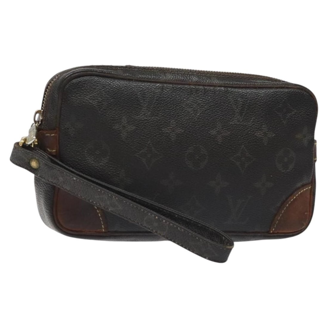 LOUIS VUITTON Monogram Marly Dragonne PM Clutch Bag M51827 Auth: LOUIS VUITTON Monogram Marly Dragonne PM Clutch Bag M51827 Auth This LOUIS VUITTON Monogram Marly Dragonne PM Clutch Bag is a stylish accessory crafted from signature Monogram Canvas. Featuring a clas