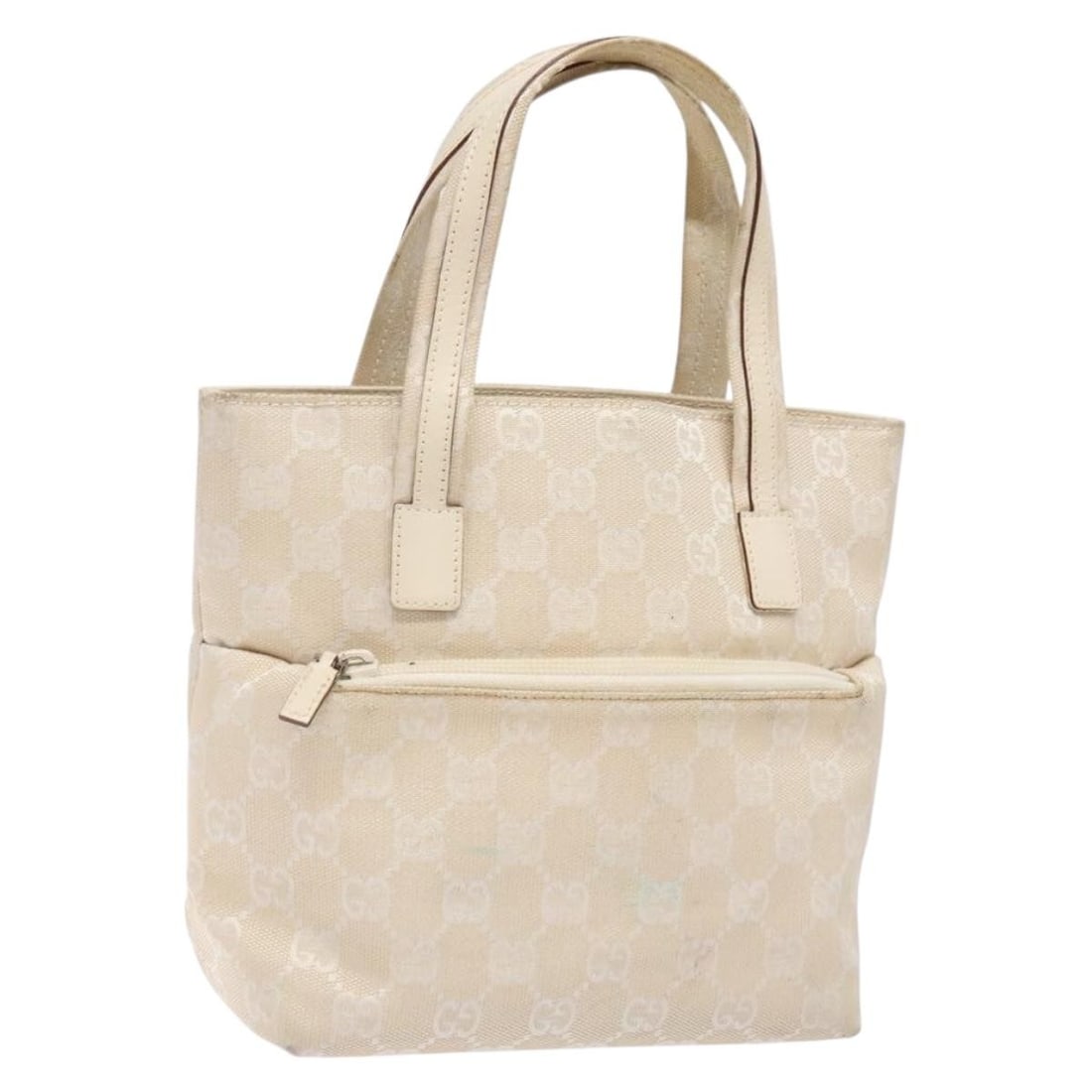 GUCCI GG Canvas Hand Bag Beige 002 1079 Made in Italy: GUCCI GG Canvas Hand Bag Beige 002 1079 Made in Italy This authentic GUCCI GG Canvas Hand Bag combines elegance and practicality, featuring a chic beige exterior crafted from GG Canvas. Measuring appr