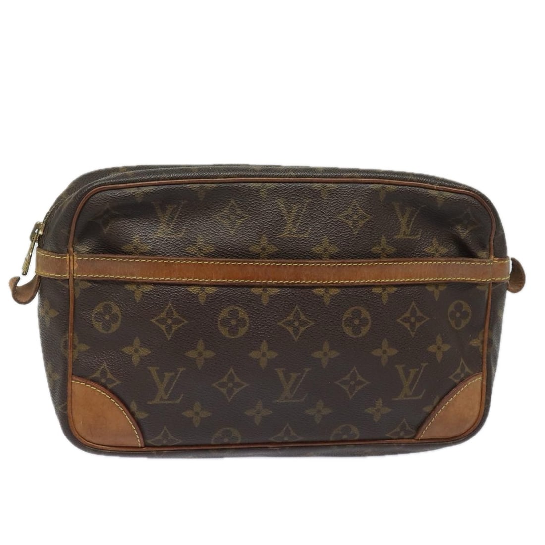 LOUIS VUITTON Monogram Compiegne 28 Clutch Bag M51845 Made in France (1 of 18)