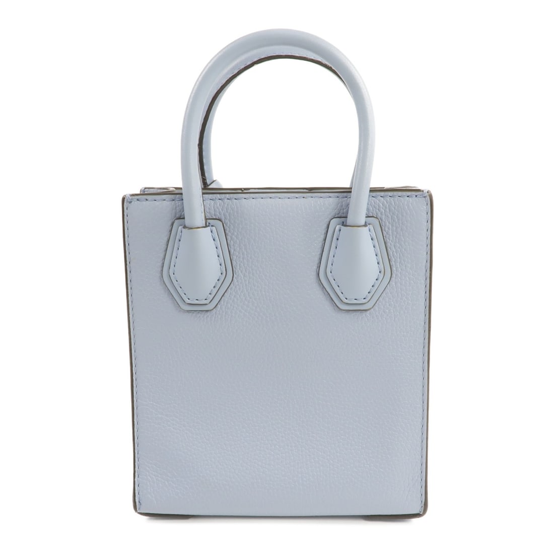 Michael Kors Blue Calfskin Two Way Shoulder Handbag with Gold Hardware - 3