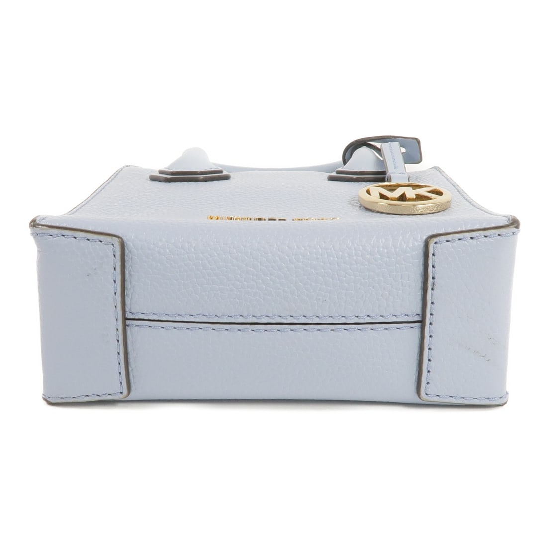 Michael Kors Blue Calfskin Two Way Shoulder Handbag with Gold Hardware - 4