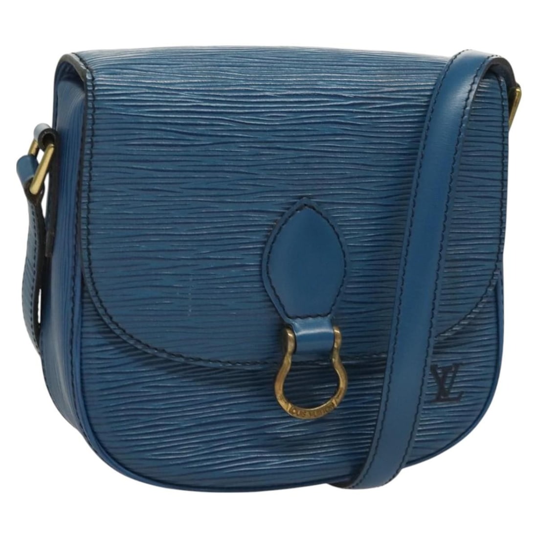 LOUIS VUITTON Epi Saint Cloud PM Blue Shoulder Bag M52195 Auth: LOUIS VUITTON Epi Saint Cloud PM Blue Shoulder Bag M52195 Auth This LOUIS VUITTON Epi Saint Cloud PM Shoulder Bag is a stylish accessory crafted from durable Epi leather in a vibrant blue hue. The bag