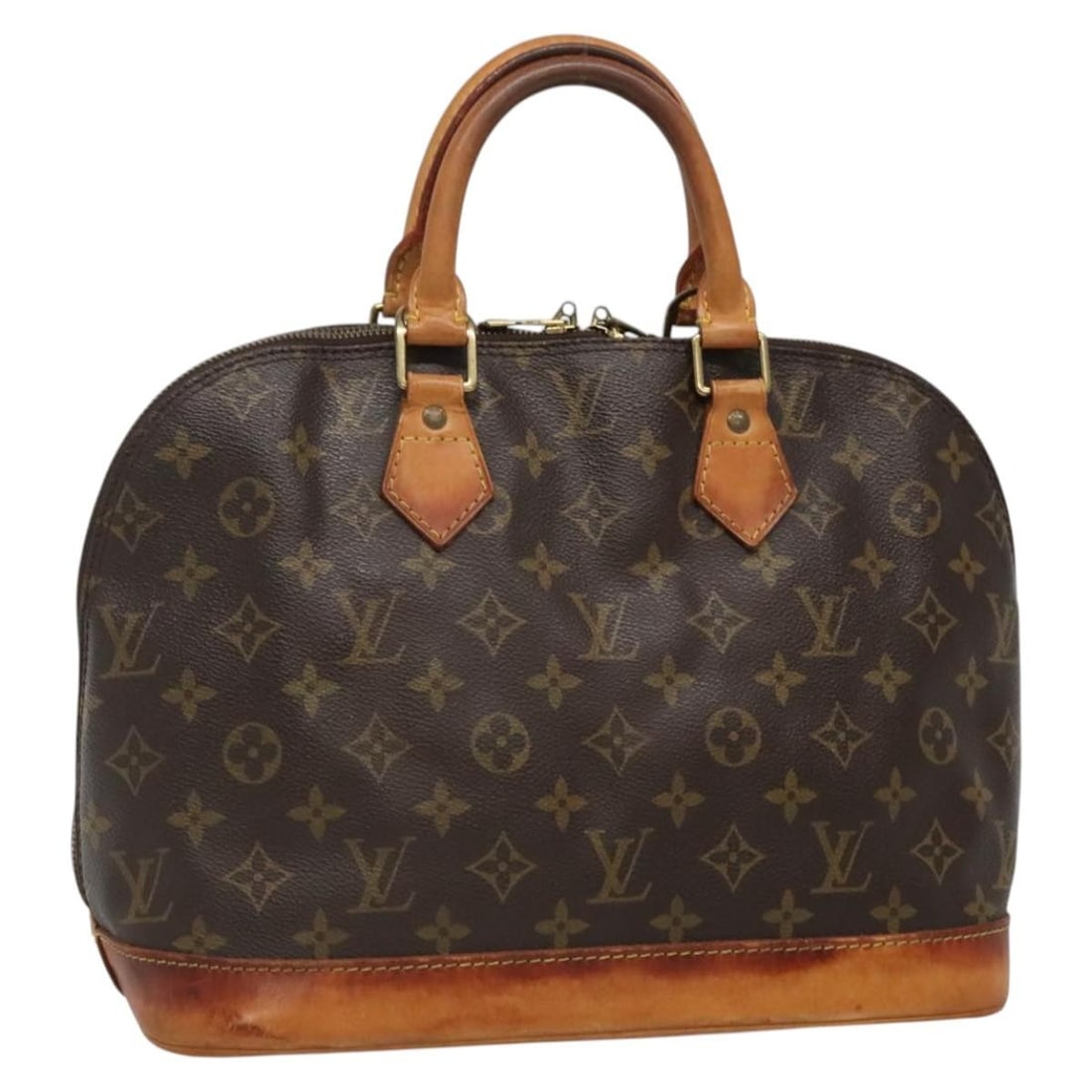 LOUIS VUITTON Monogram Alma Hand Bag M51130 Auth France: LOUIS VUITTON Monogram Alma Hand Bag M51130 Auth France This authentic Louis Vuitton Monogram Alma Hand Bag (Model M51130) is a classic piece crafted from durable Monogram Canvas. The exterior showcas