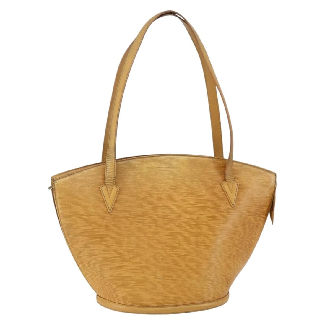 Louis Vuitton Epi Saint Jacques Yellow Shoulder Bag M52269 Auth: Louis Vuitton Epi Saint Jacques Yellow Shoulder Bag M52269 Auth Introducing the Louis Vuitton Epi Saint Jacques Shopping Shoulder Bag in a vibrant yellow hue. This stylish shoulder bag, crafted from d