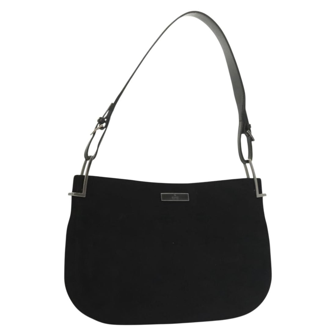 GUCCI 001 3193 Black Silver Wool Shoulder Bag Auth Italy: GUCCI 001 3193 Black Silver Wool Shoulder Bag Auth Italy This GUCCI shoulder bag is a stylish accessory crafted from high-quality wool in a striking black and silver color combination. The bag feature
