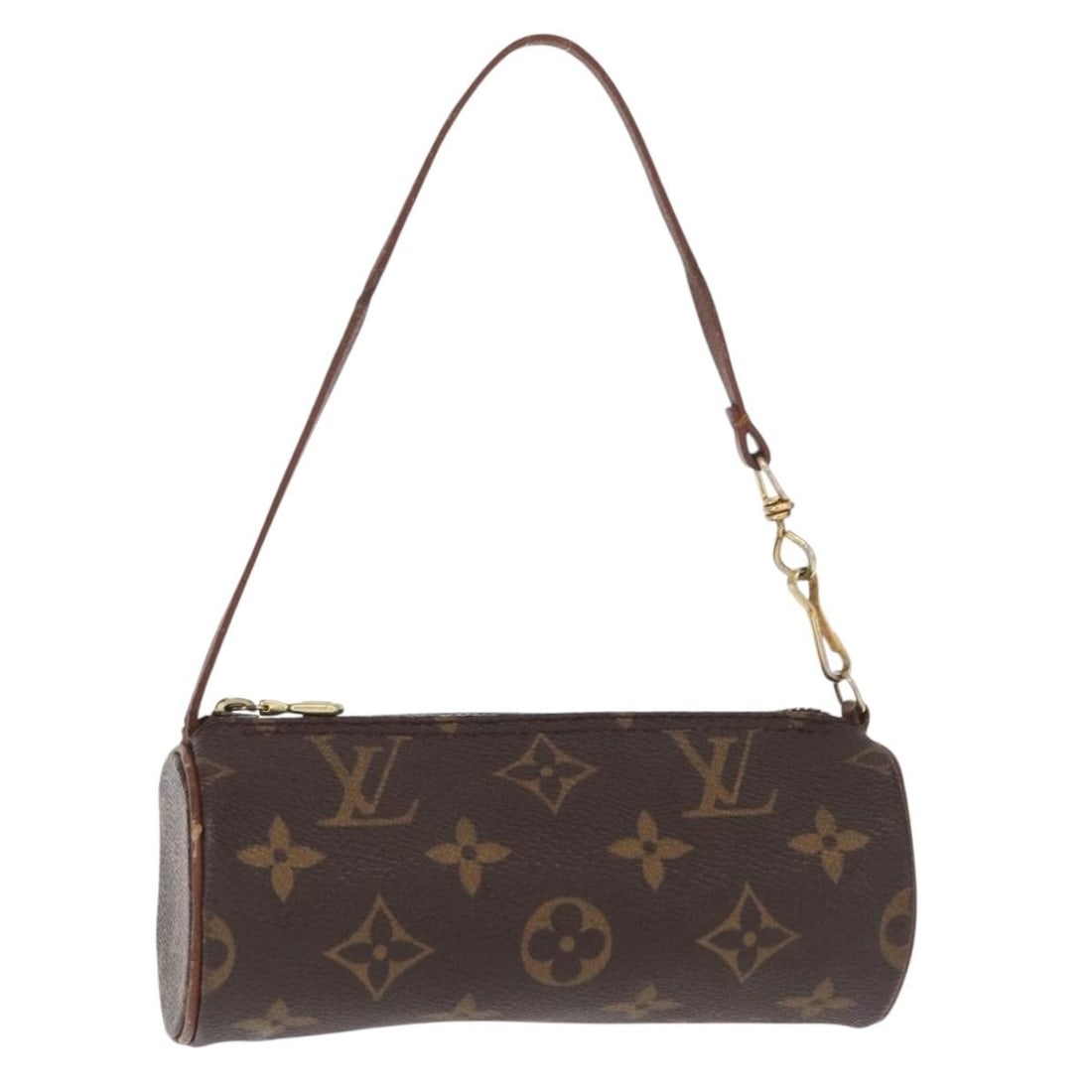 LOUIS VUITTON Monogram Papillon Pouch Authentic France 156700: LOUIS VUITTON Monogram Papillon Pouch Authentic France 156700 This LOUIS VUITTON Monogram Papillon Pouch is a stylish accessory crafted from high-quality monogram canvas. Designed for functionality, t
