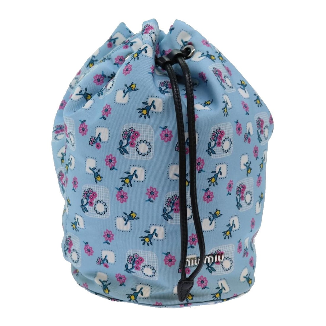 Miu Miu Authentic Light Blue Nylon Pouch Made in Italy: Miu Miu Authentic Light Blue Nylon Pouch Made in Italy This authentic Miu Miu pouch is crafted from durable nylon in a charming light blue hue. Its compact design features approximate dimensions of 8.