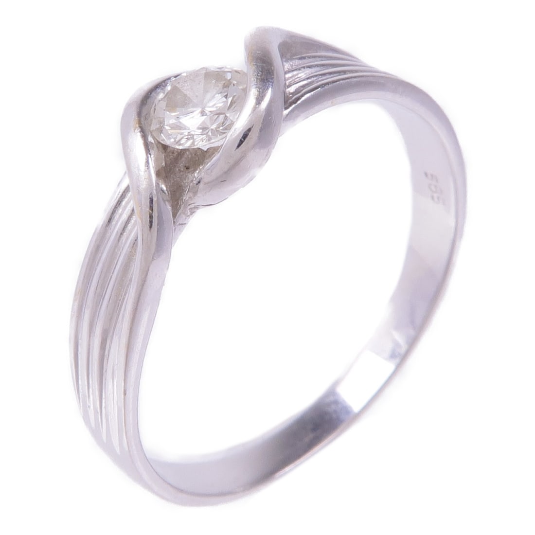 14K White Gold Diamond Ring Size 7.75 Jewelry (1 of 7)