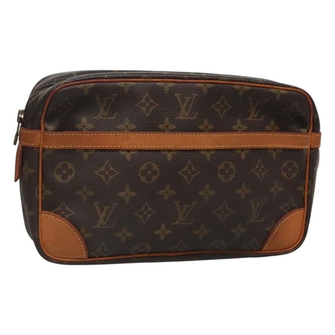 Louis Vuitton Monogram Compiegne 28 Clutch Bag M51845 Auth France: Louis Vuitton Monogram Compiegne 28 Clutch Bag M51845 Auth France Elevate your accessory collection with this authentic LOUIS VUITTON Monogram Compiegne 28 Clutch Bag (M51845). Crafted from durable Mo
