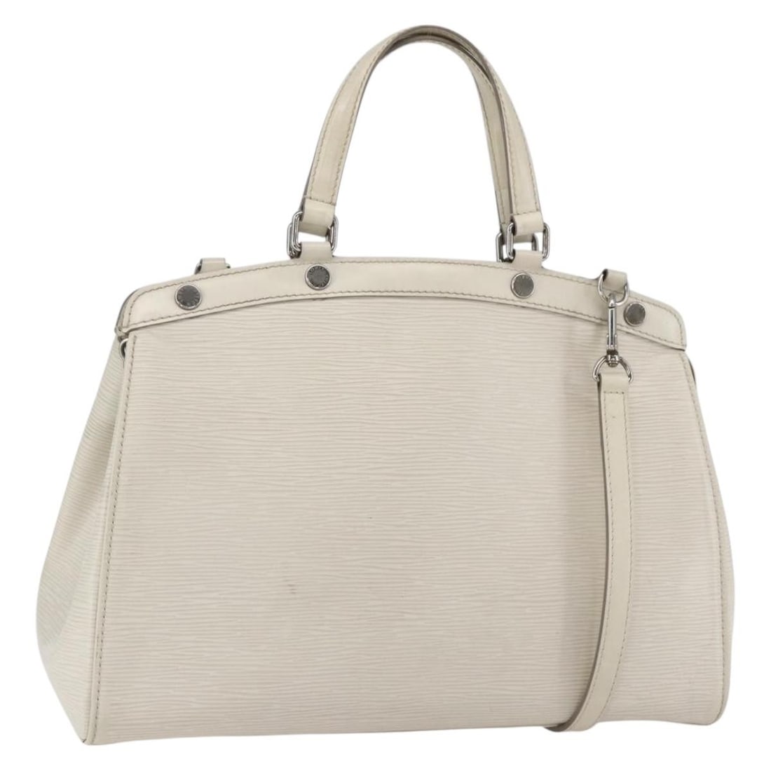 Louis Vuitton Blair MM White Epi Leather Handbag with Shoulder Strap M40330: Louis Vuitton Blair MM White Epi Leather Handbag with Shoulder Strap M40330 This Louis Vuitton Blair MM hand bag is crafted from Epi leather in a white (Yvoire) color. Designed with both hand and shou