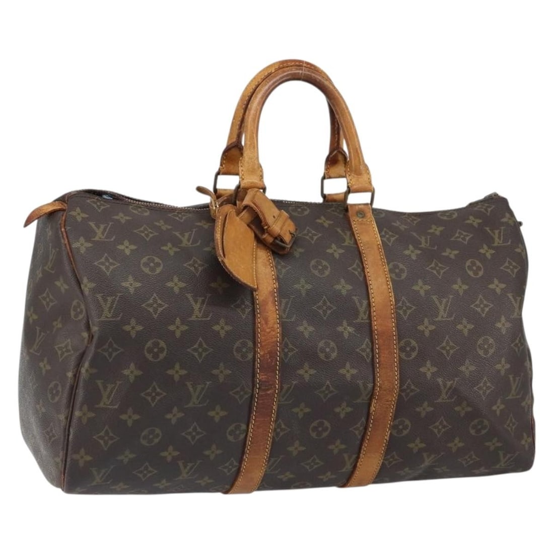 Louis Vuitton Keepall 45 Monogram Canvas Boston M41428 Travel Bag: Louis Vuitton Keepall 45 Monogram Canvas Boston M41428 Travel Bag This is a Louis Vuitton Monogram Keepall 45 Boston Bag, model number M41428. Crafted from the brand's iconic monogram canvas, this bag