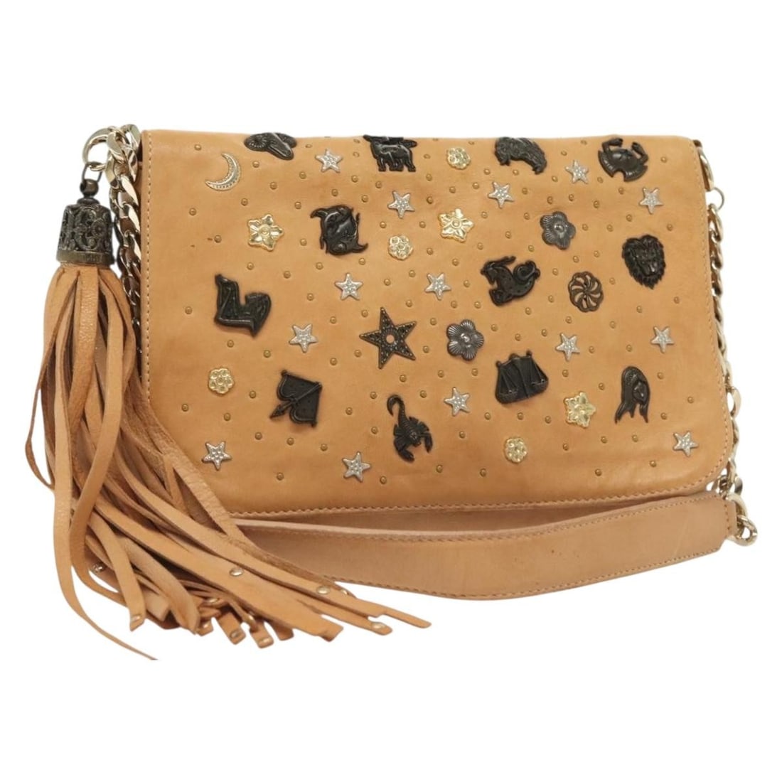 Jimmy Choo Beige Gold Leather Shoulder Bag BA5032 Made in Italy: Jimmy Choo Beige Gold Leather Shoulder Bag BA5032 Made in Italy This Jimmy Choo shoulder bag features a sophisticated design in a chic beige and gold color palette, crafted from premium leather. The b