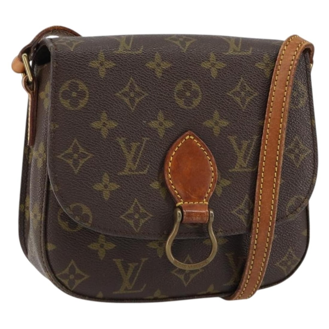 LOUIS VUITTON Monogram Saint Cloud MM Shoulder Bag M51243 Authentic: LOUIS VUITTON Monogram Saint Cloud MM Shoulder Bag M51243 Authentic This LOUIS VUITTON Monogram Saint Cloud MM Shoulder Bag (M51243) is a stylish accessory crafted from premium Monogram Canvas, showca