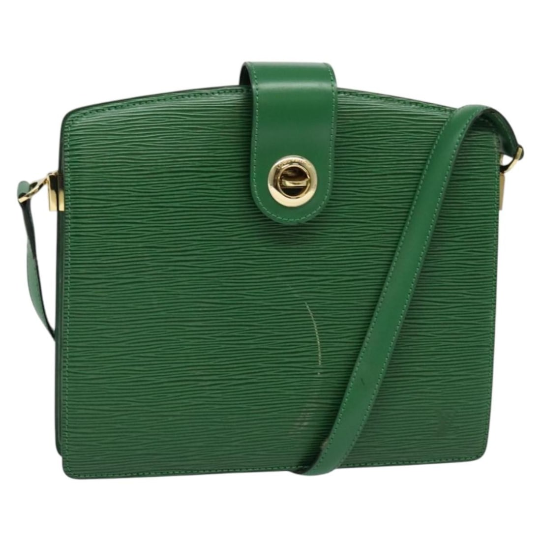 Louis Vuitton Epi Capuchin Green Shoulder Bag M52344 Made in France: Louis Vuitton Epi Capuchin Green Shoulder Bag M52344 Made in France This authentic Louis Vuitton Epi Capuchin Shoulder Bag in vibrant green offers a stylish and practical accessory for any outfit. Cra