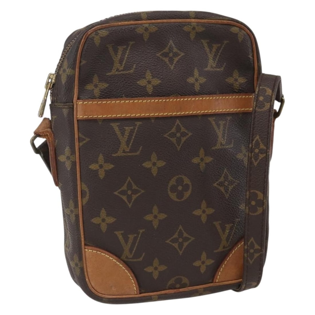 Monogram Canvas Danube Shoulder Bag by Louis Vuitton M45266 France: Monogram Canvas Danube Shoulder Bag by Louis Vuitton M45266 France This is a Louis Vuitton Monogram Danube shoulder bag, model M45266, crafted from the brand's signature monogram canvas. The bag featu