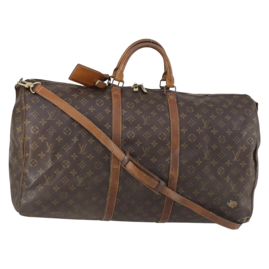 LOUIS VUITTON Monogram Keepall Bandouliere 60 Boston Bag M41412 Auth: LOUIS VUITTON Monogram Keepall Bandouliere 60 Boston Bag M41412 Auth This authentic Louis Vuitton Monogram Keepall Bandouliere 60 Boston Bag (M41412) is a stylish and functional travel accessory. Craf