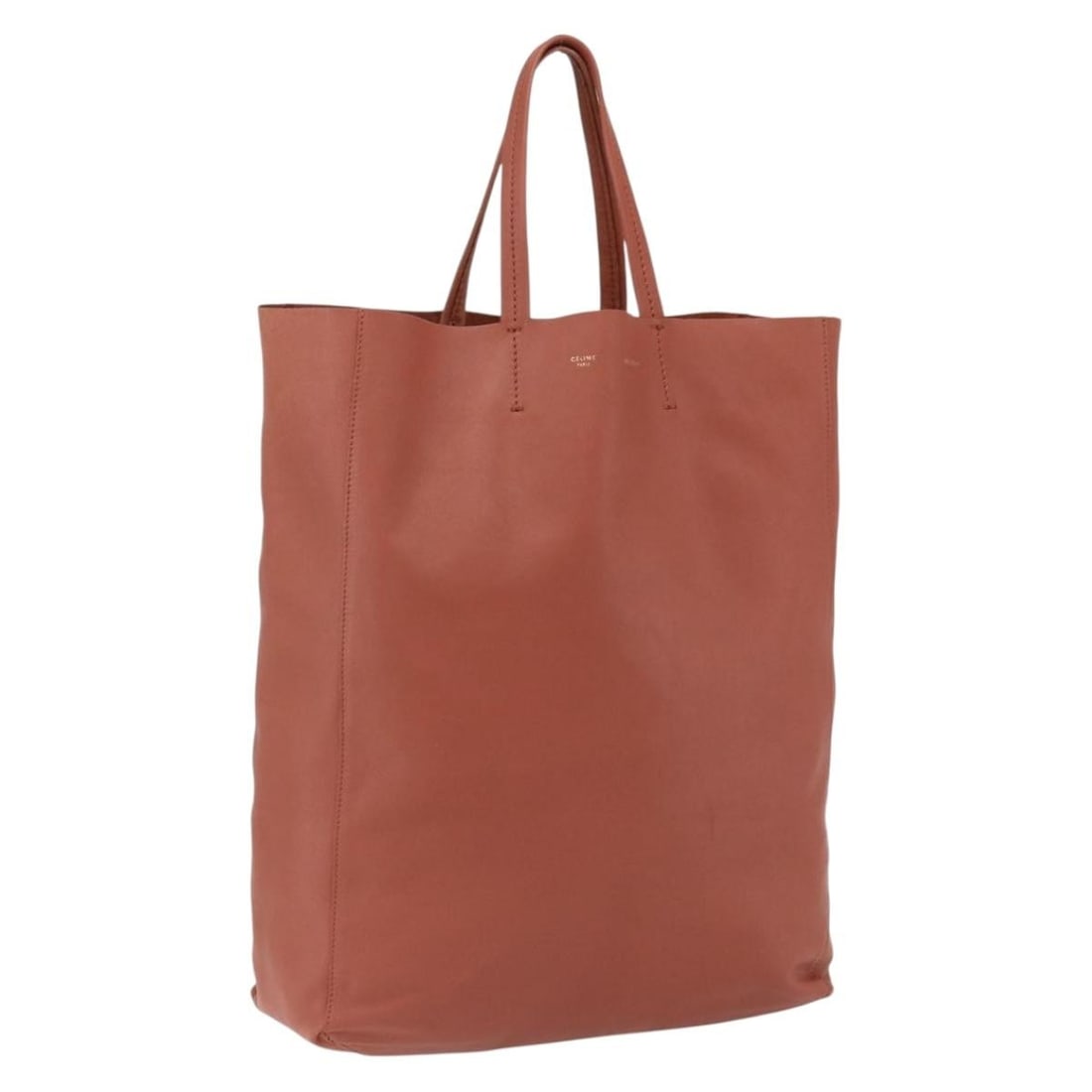 Celine Pink and Gold Leather Tote Bag Made in Italy (1 of 18)