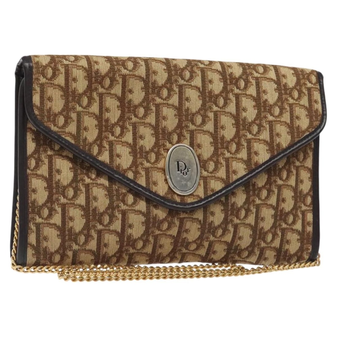 Christian Dior Trotter Canvas Shoulder Bag Brown Gold Made in France: Christian Dior Trotter Canvas Shoulder Bag Brown Gold Made in France This Christian Dior Trotter Canvas Shoulder Bag is a stylish accessory crafted in France. The bag features a chic combination of br